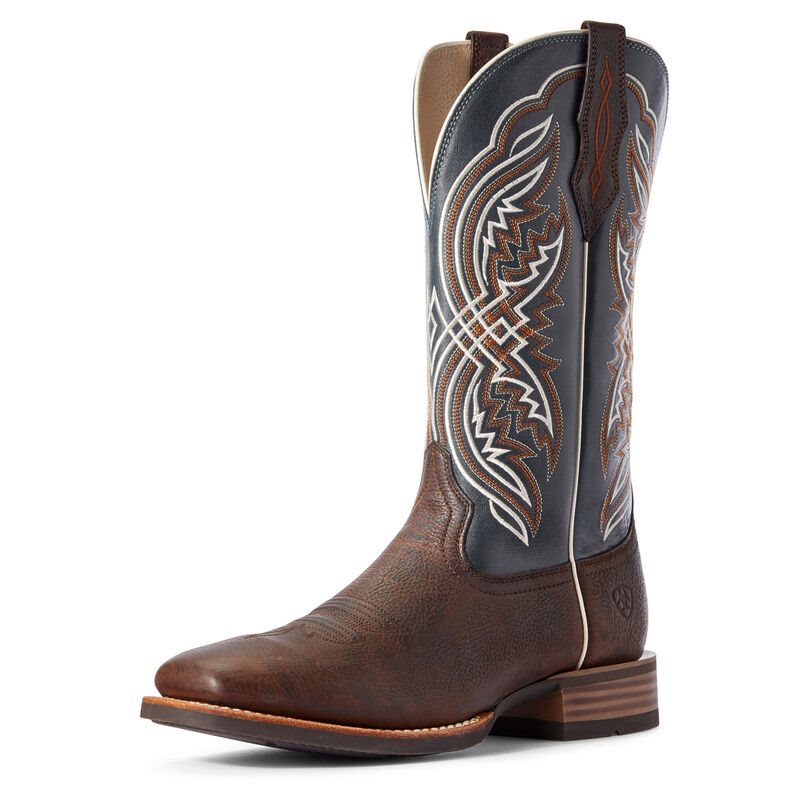 Ariat Western: Double Kicker Botas Western Hombre - Marrones Oscuro (WDOHP0157)